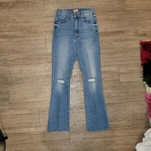MOTHER Light Blue Flare Jeans